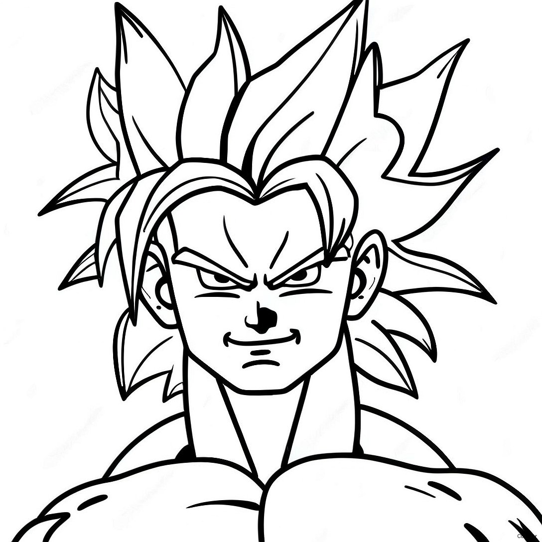 Majestic Super Saiyan 4 Transformation Coloring Page 36996 30817