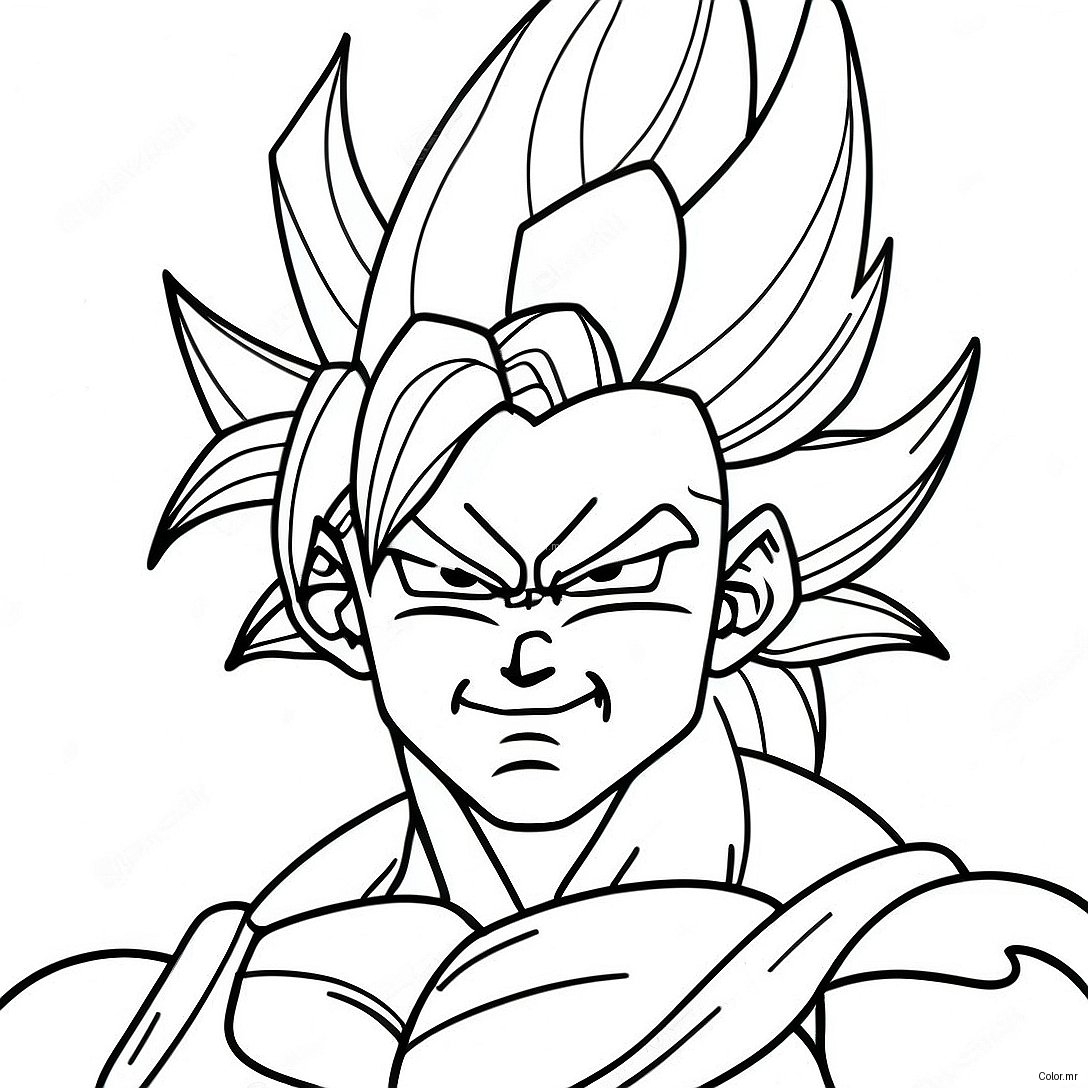 Majestic Super Saiyan 4 Transformation Coloring Page 36996 30819