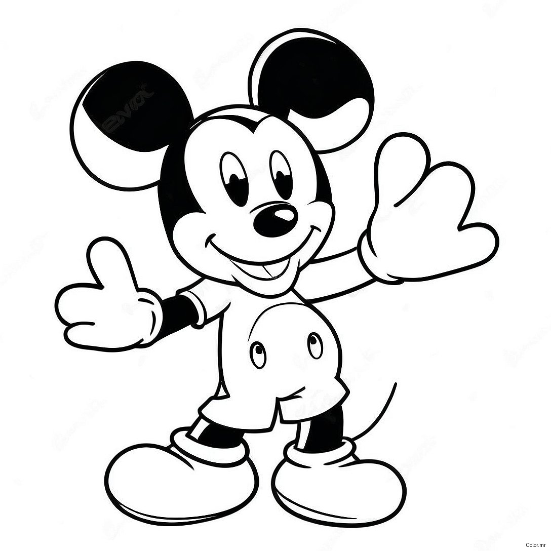 Mickey Mouse Valentine S Day Coloring Page 13738 11381