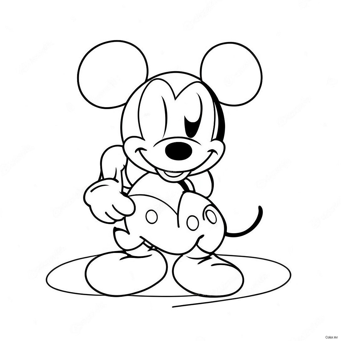 Mickey Mouse Valentine S Day Coloring Page 13738 11384