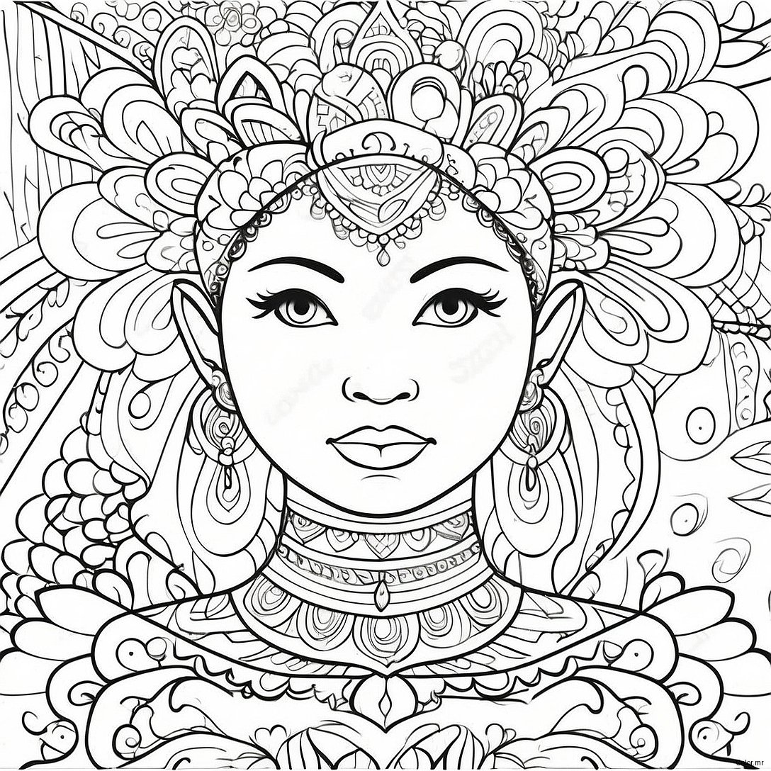 Mindful Adult Coloring Pages For Stress Relief 41390 34361