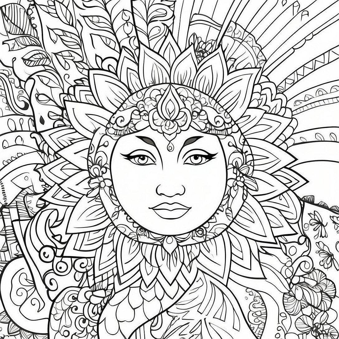 Mindful Adult Coloring Pages For Stress Relief 41390 34363