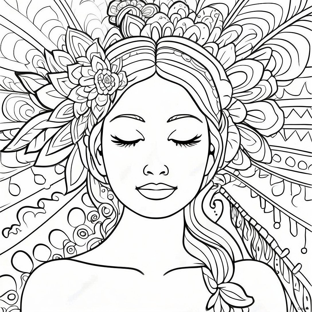 Mindful Breathing Self Regulation Coloring Page 49615 41393