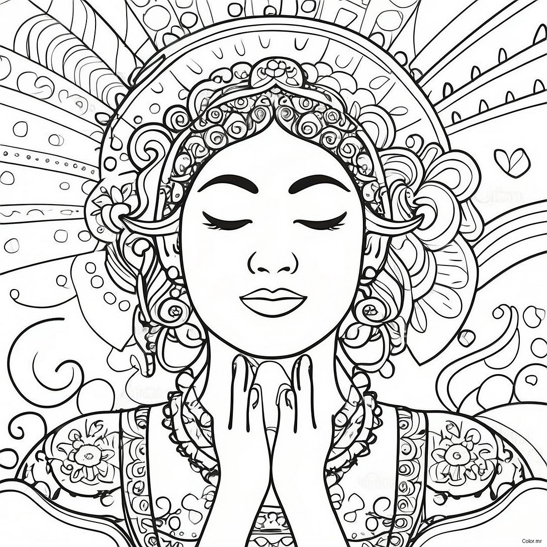 Mindful Breathing Self Regulation Coloring Page 49615 41395