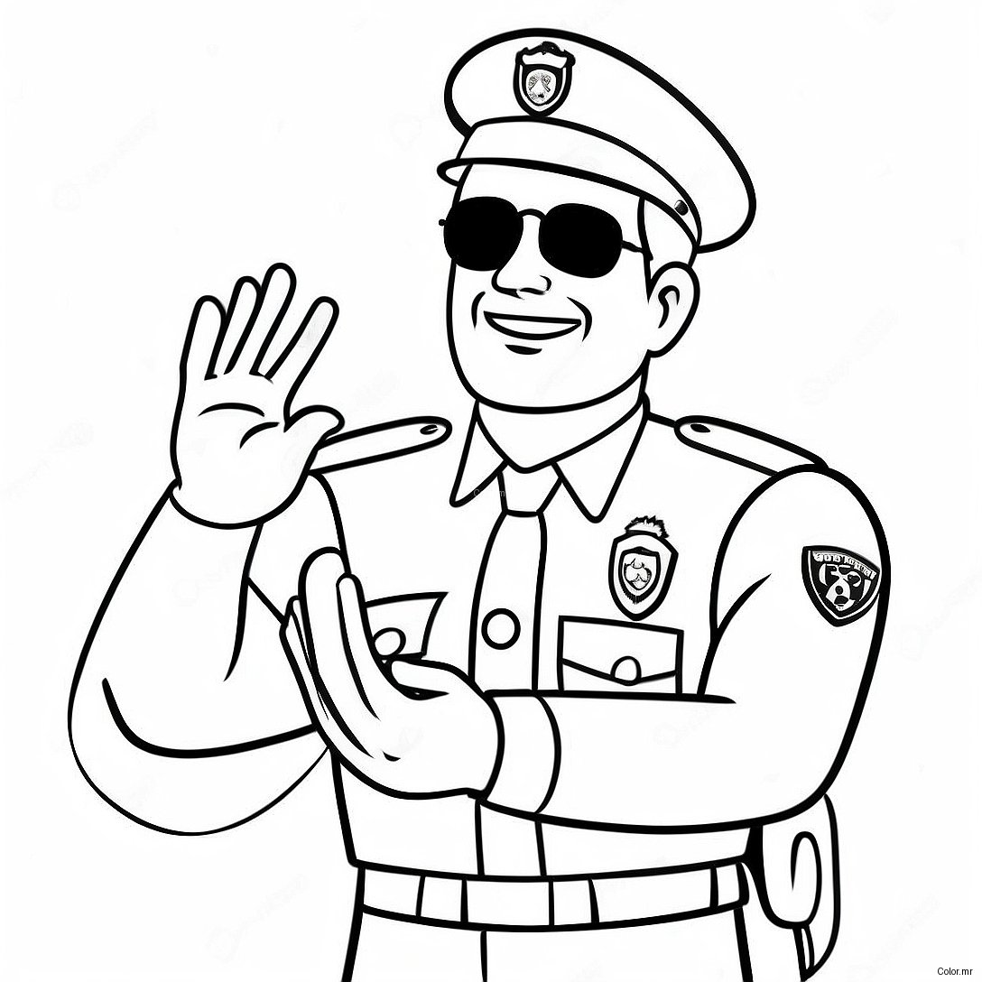 Officer Buckle Giving A Safety Speech Coloring Page 71604 59165