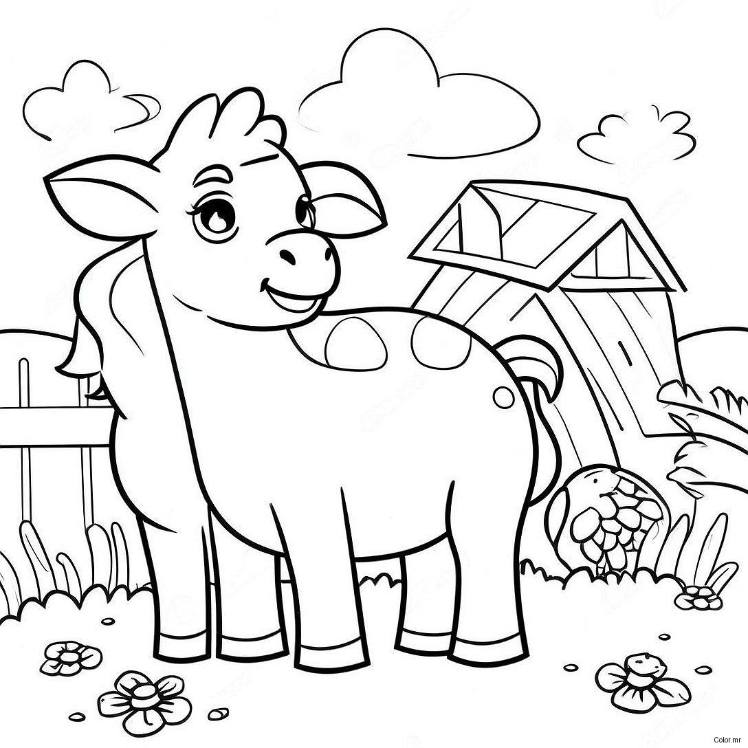 Pagina Para Colorear De Animales De Granja Realistas 16572 13959