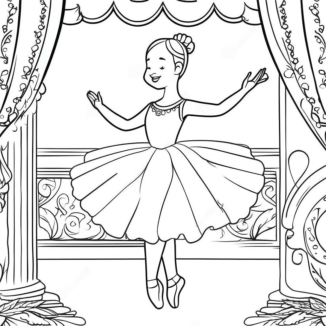 Pagina Para Colorear De Bailarina Realista 12567 10457