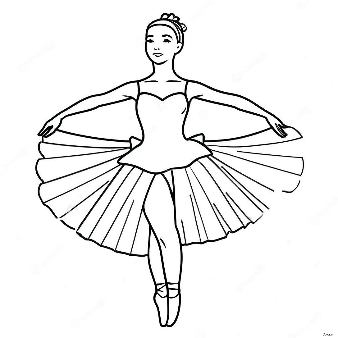 Pagina Para Colorear De Bailarina Realista 12567 10460