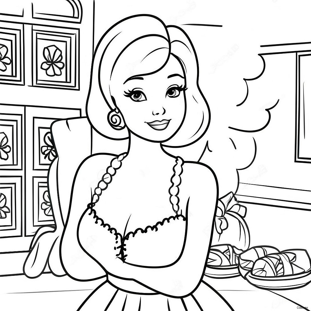 Pagina Para Colorear De Barbie Vintage 8265 6697