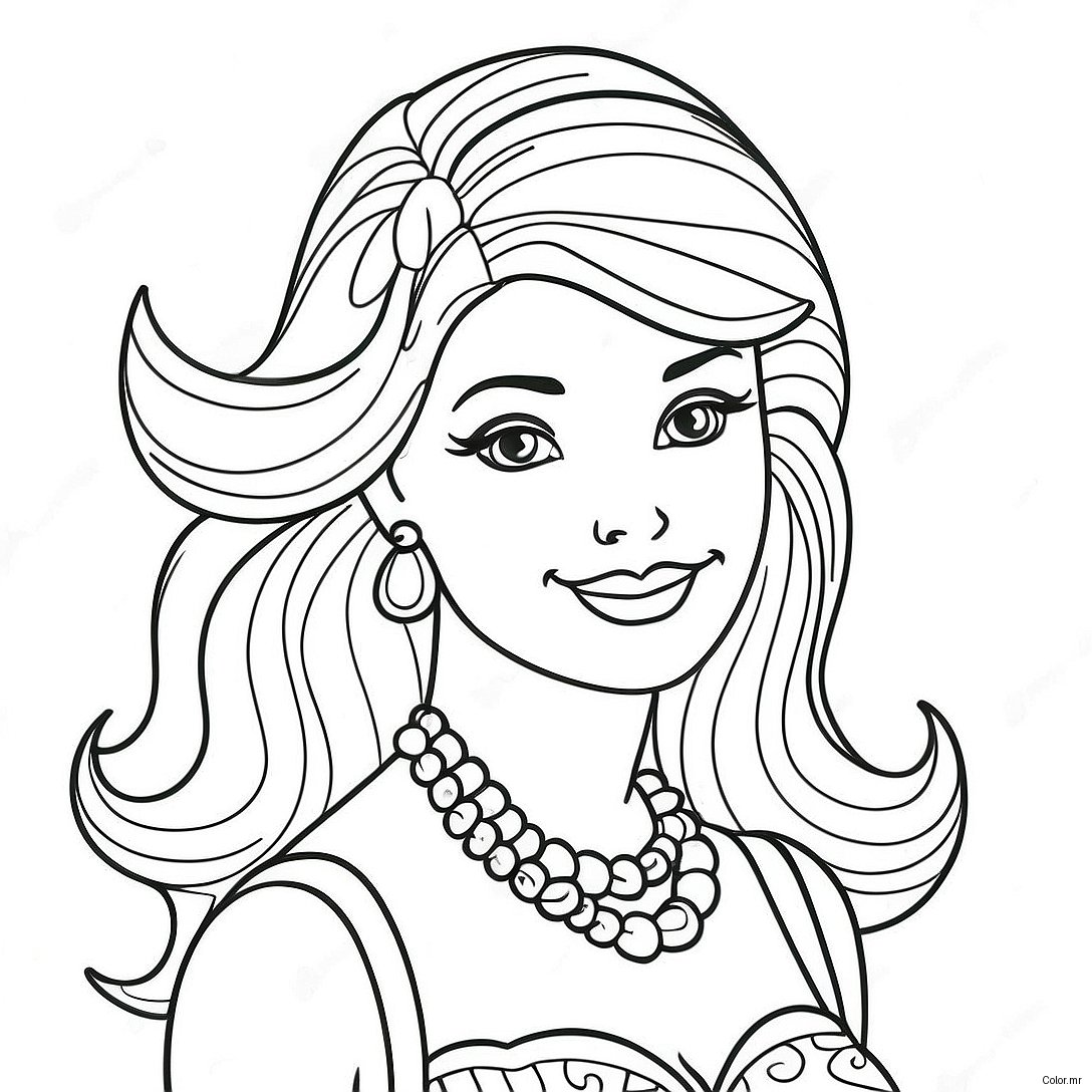 Pagina Para Colorear De Barbie Vintage 8265 6699