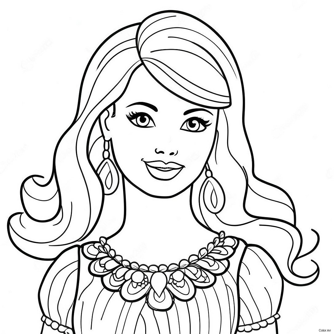 Pagina Para Colorear De Barbie Vintage 8265 6700