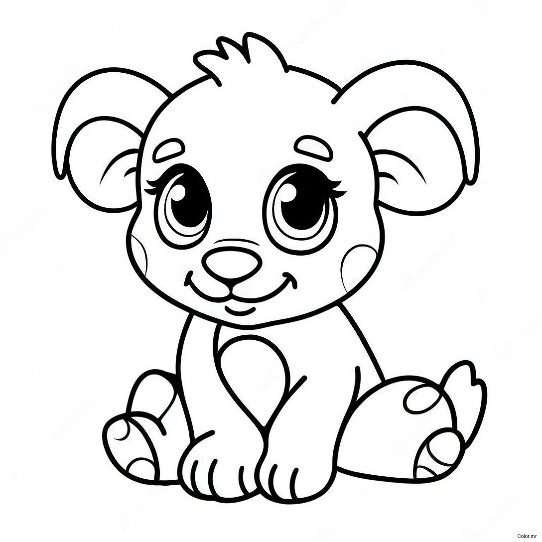 Pagina Para Colorear De Bebe Animal Realista 11707 9586