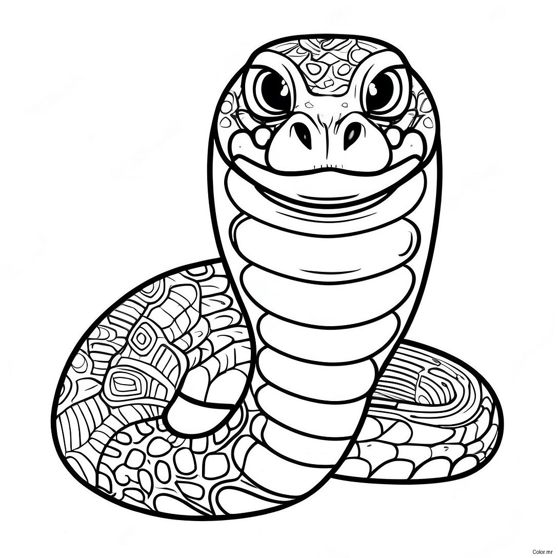 Pagina Para Colorear De Boa Constrictor Realista 58636 48709