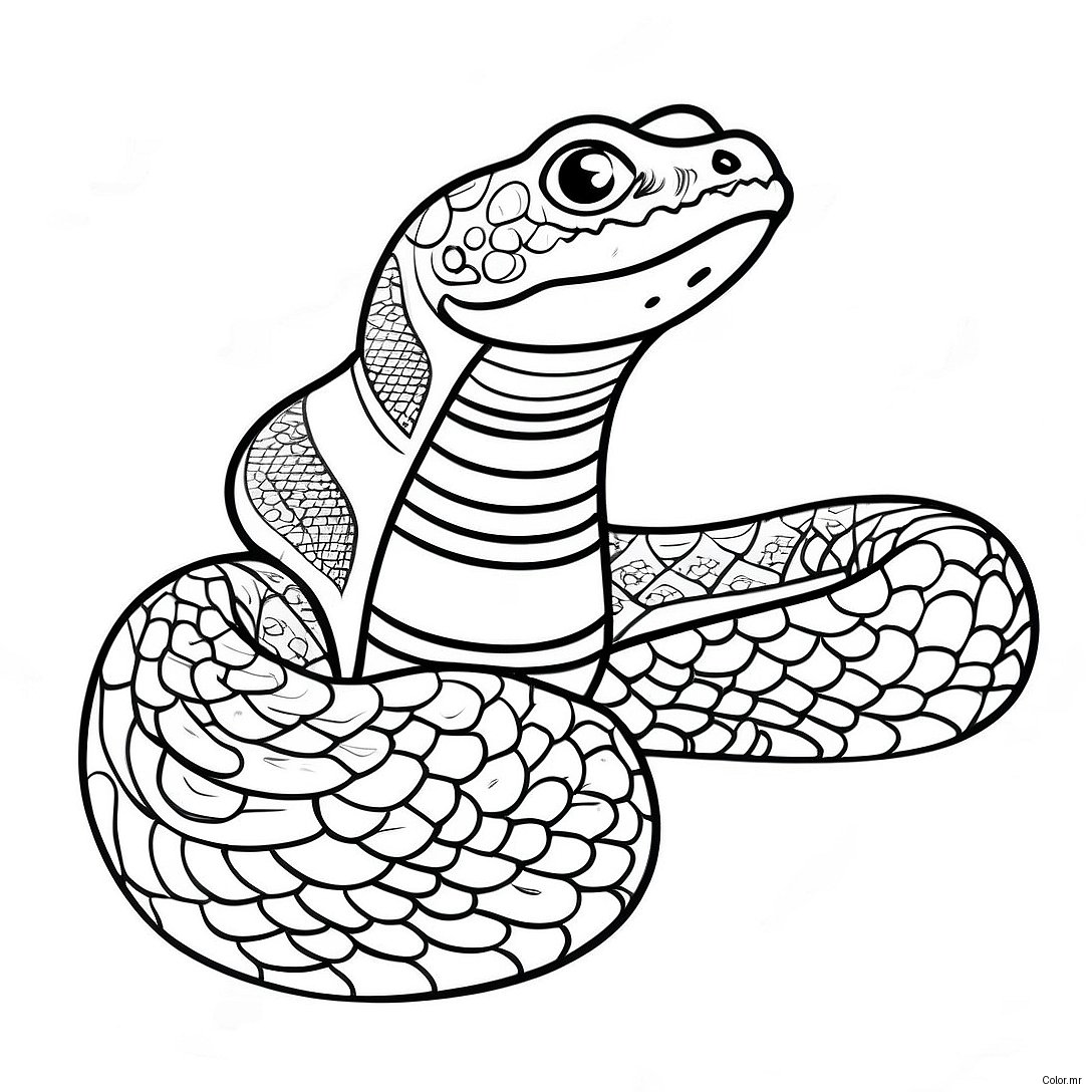 Pagina Para Colorear De Boa Constrictor Realista 58636 48711