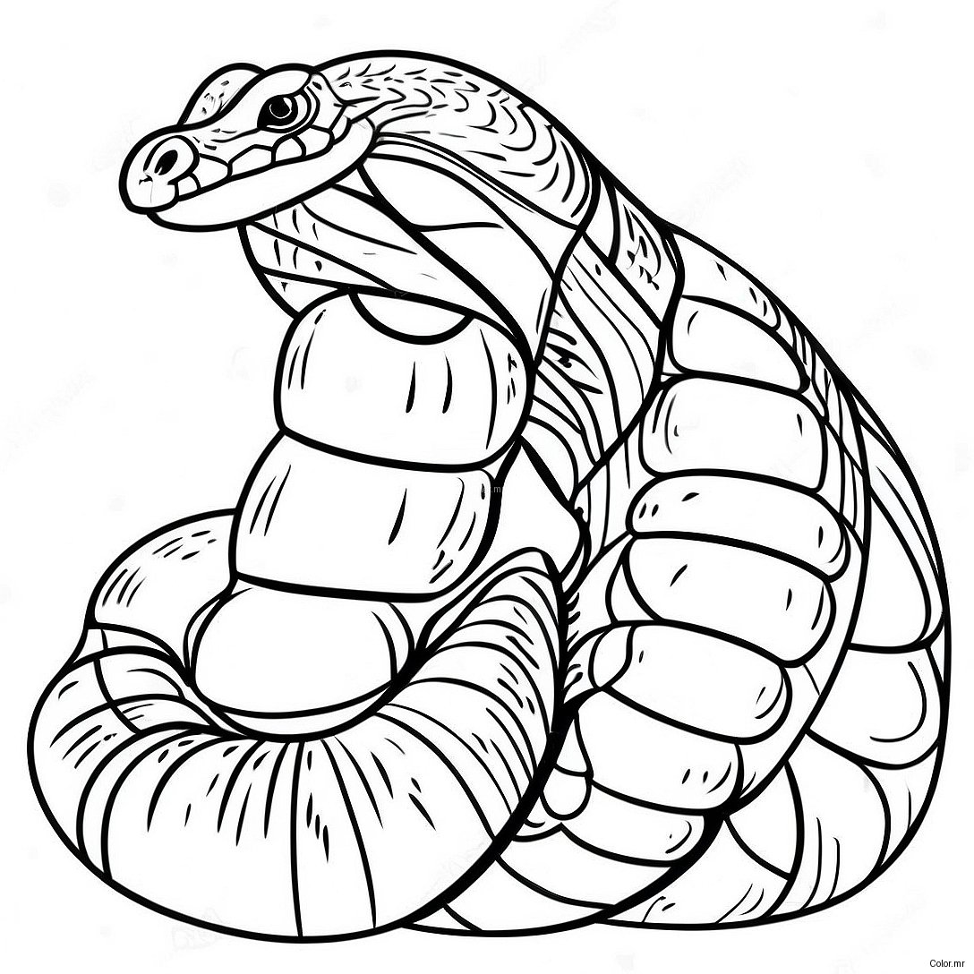 Pagina Para Colorear De Boa Constrictor Realista 58636 48712