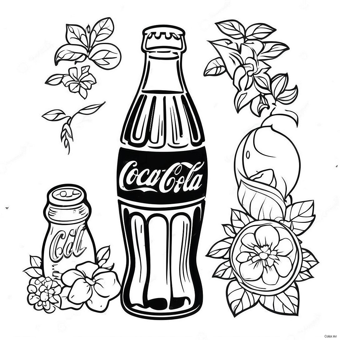 Pagina Para Colorear De Botella Vintage De Coca Cola 19879 18554