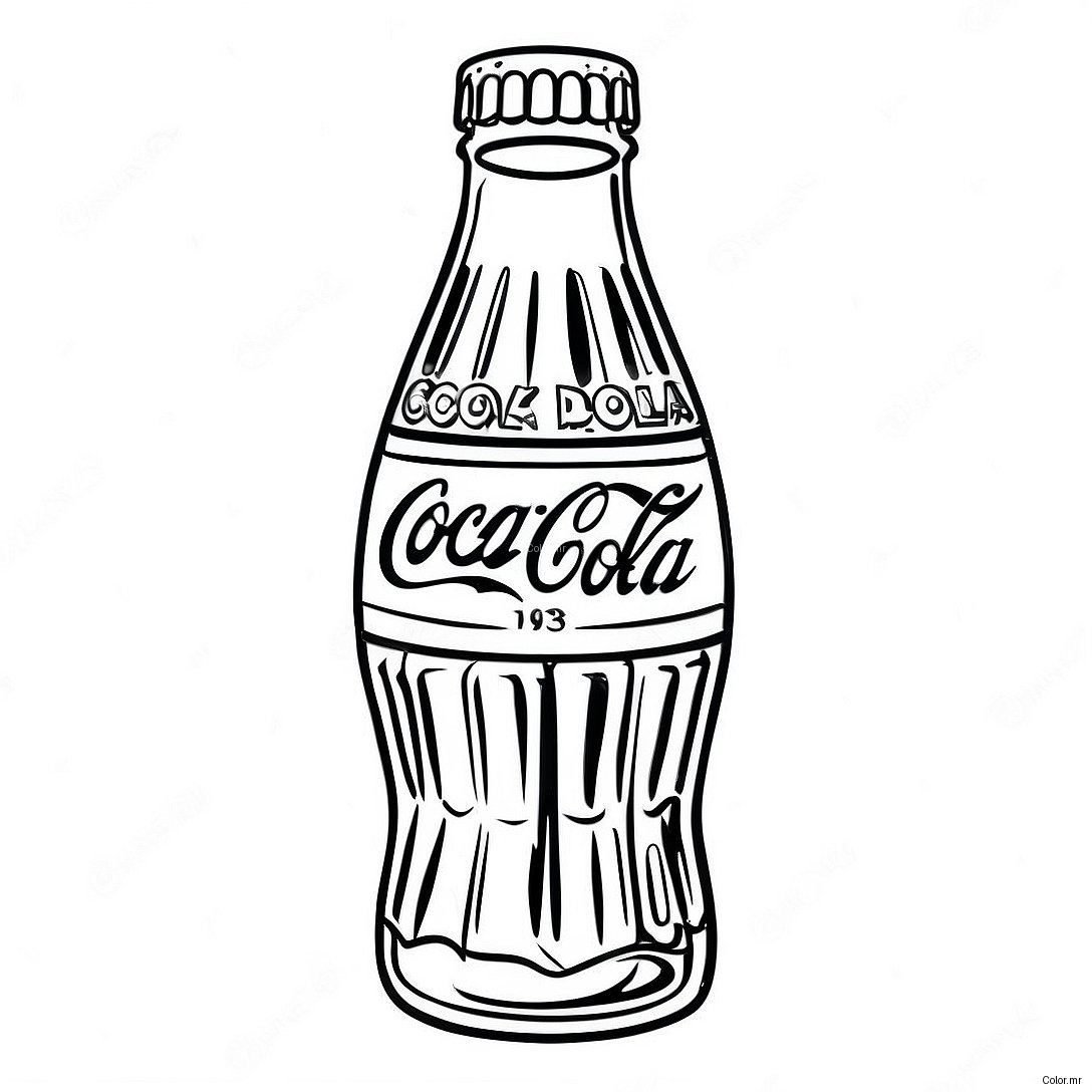 Pagina Para Colorear De Botella Vintage De Coca Cola 19879 18555