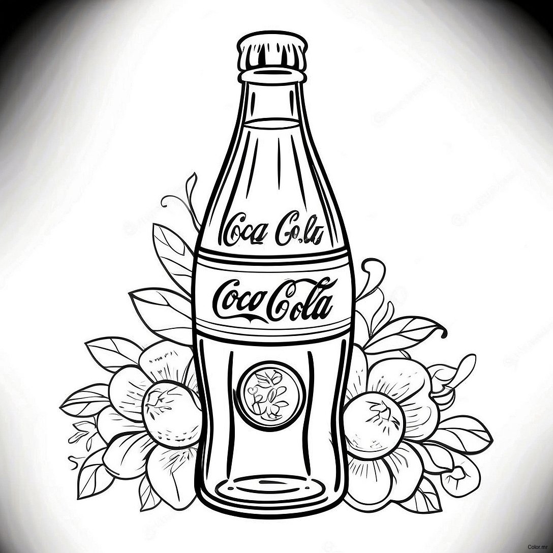 Pagina Para Colorear De Botella Vintage De Coca Cola 19879 18556