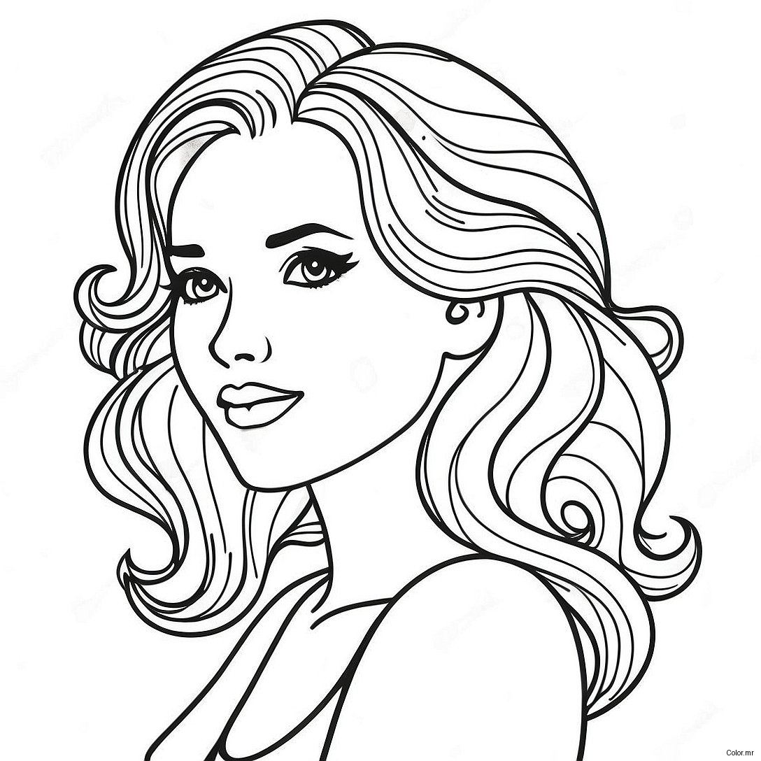 Pagina Para Colorear De Cabello Realista 34022 18077