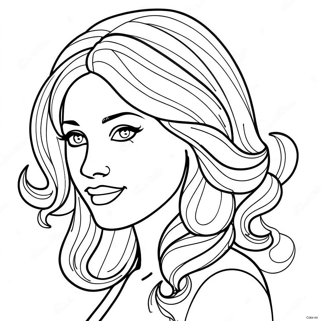 Pagina Para Colorear De Cabello Realista 34022 18078