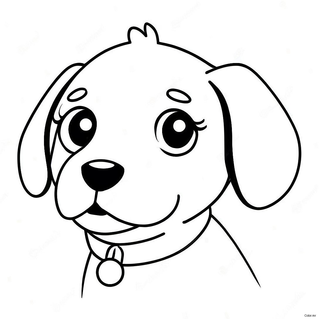 Pagina Para Colorear De Cachorro Realista Facil 14128 11701