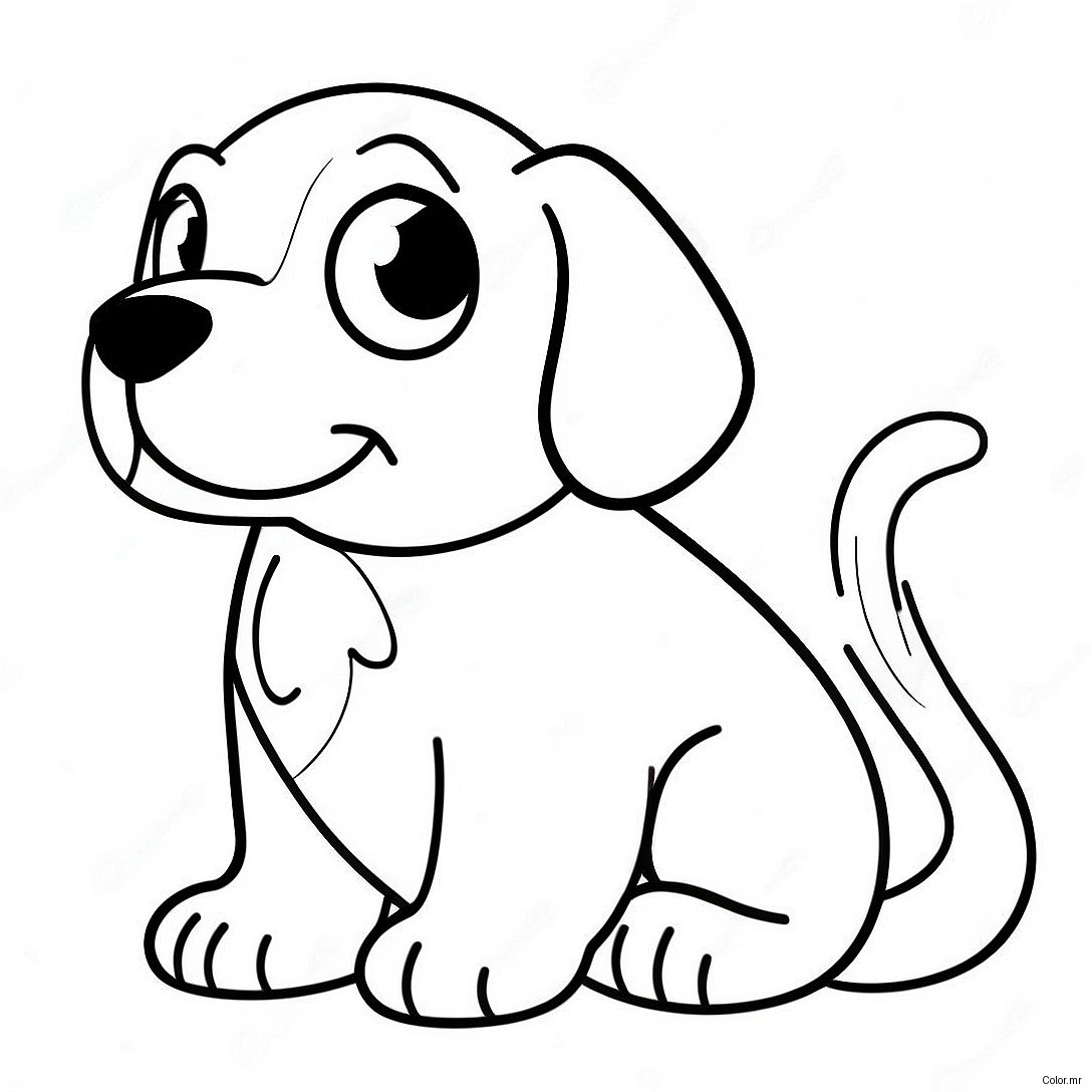 Pagina Para Colorear De Cachorro Realista Facil 14128 11703