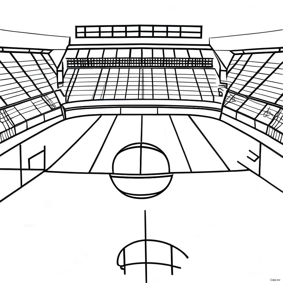 Pagina Para Colorear De Campo De Futbol Realista 61926 51322