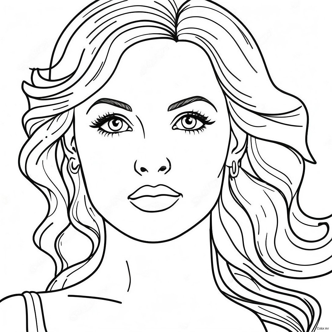 Pagina Para Colorear De Celebridad Realista 34762 28946