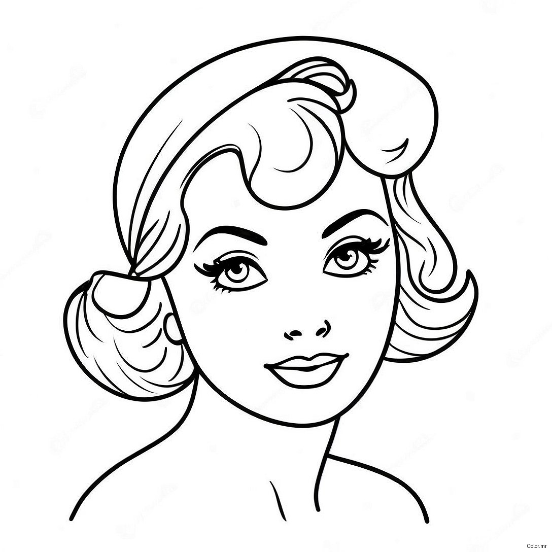 Pagina Para Colorear De Chica Pin Up Vintage 31909 16423