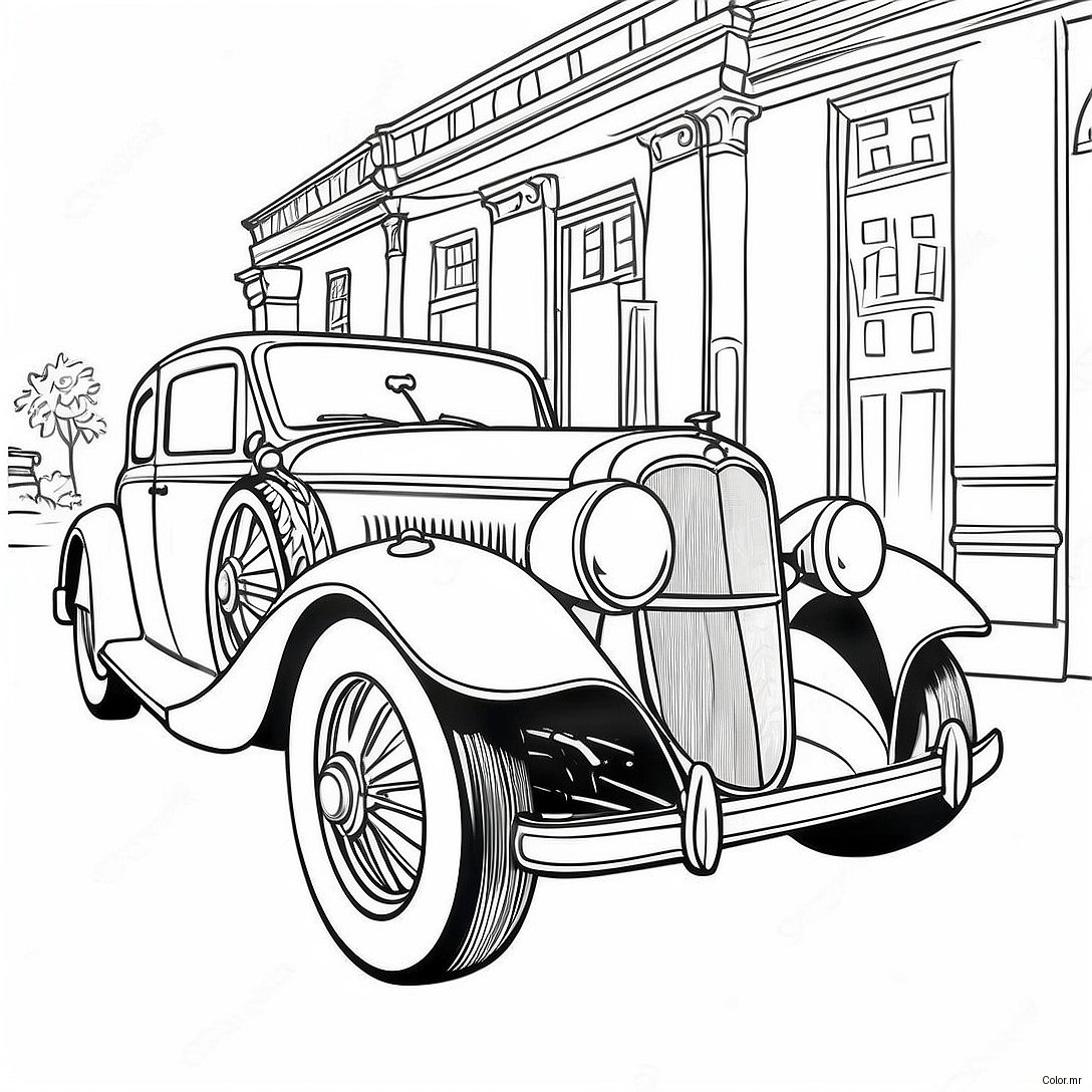 Pagina Para Colorear De Coches Clasicos Vintage 66881 55222