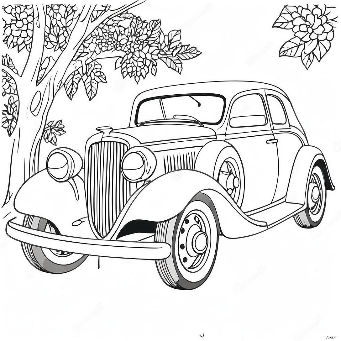 Pagina Para Colorear De Coches Clasicos Vintage 66881 55223