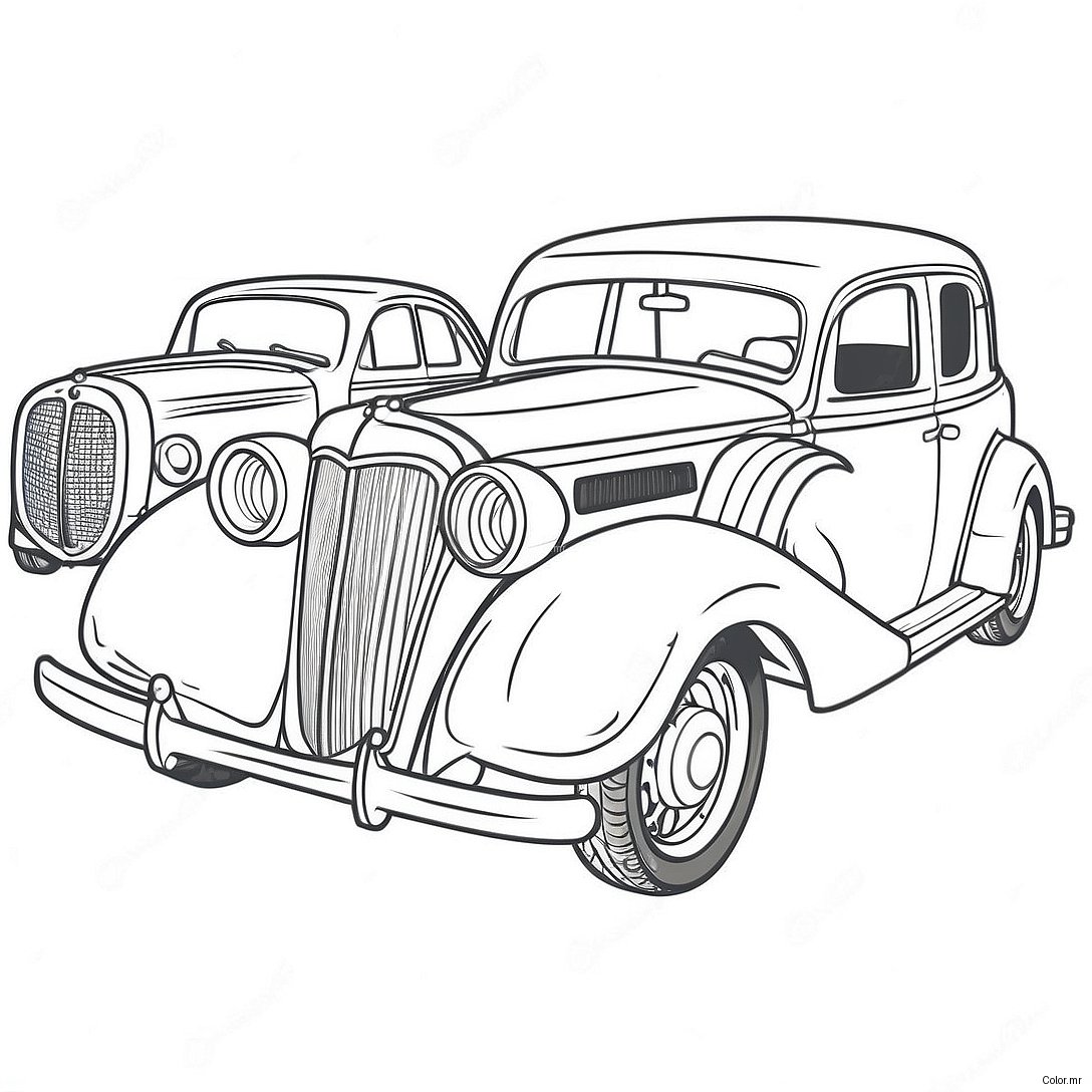 Pagina Para Colorear De Coches Clasicos Vintage 66881 55224