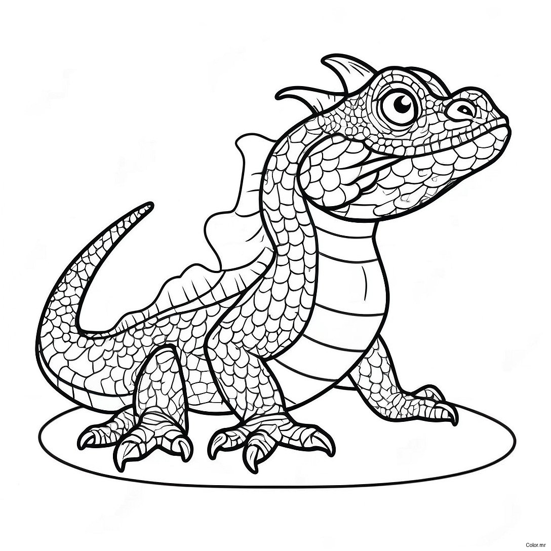 Pagina Para Colorear De Dragon De Agua Realista 39627 32887