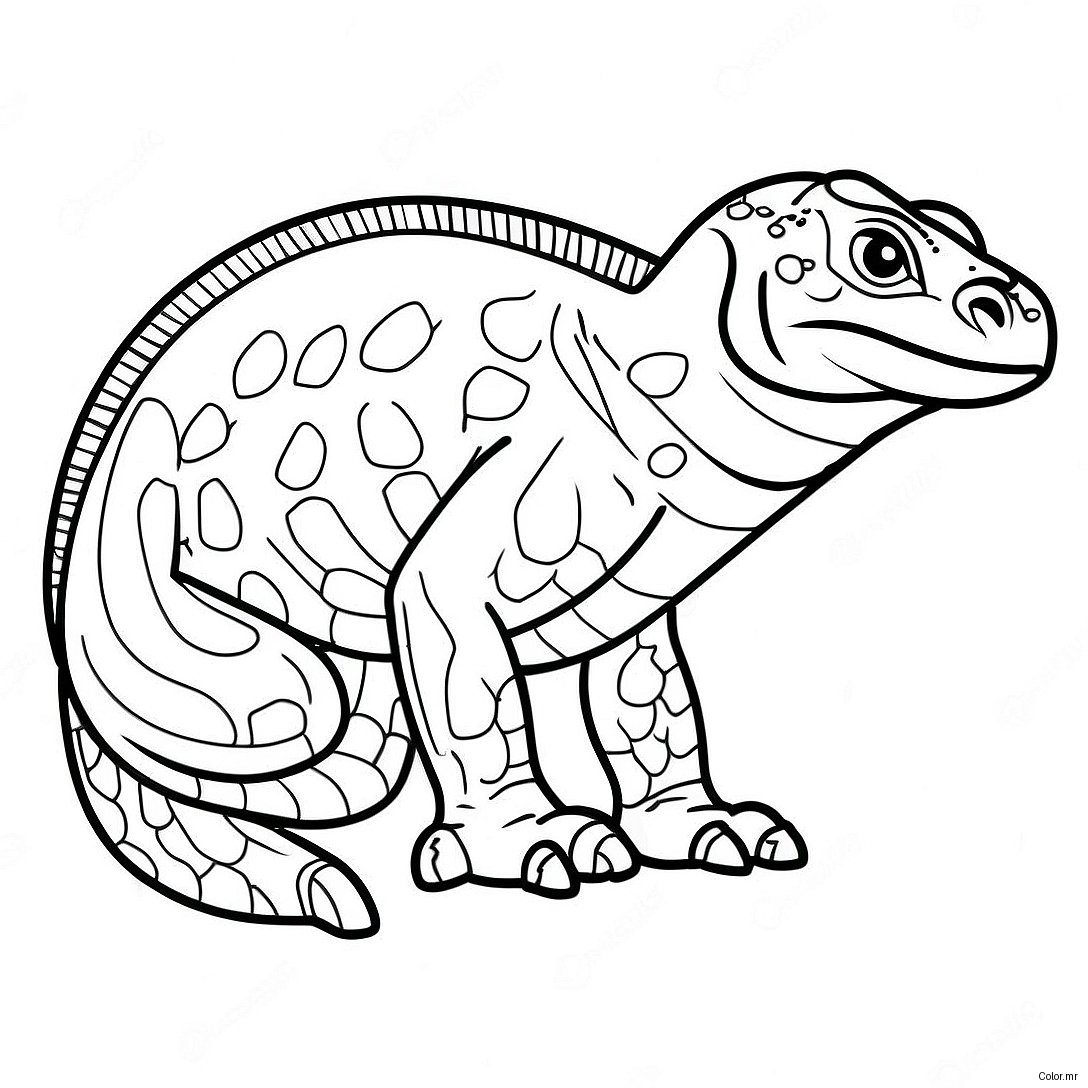 Pagina Para Colorear De Dragon De Komodo Realista 9147 7473