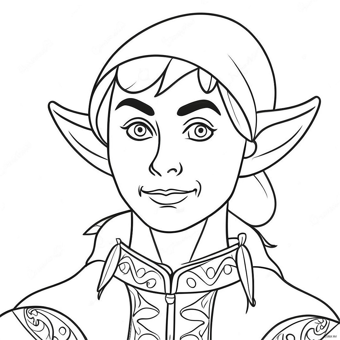 Pagina Para Colorear De Elfo Realista 11677 9561