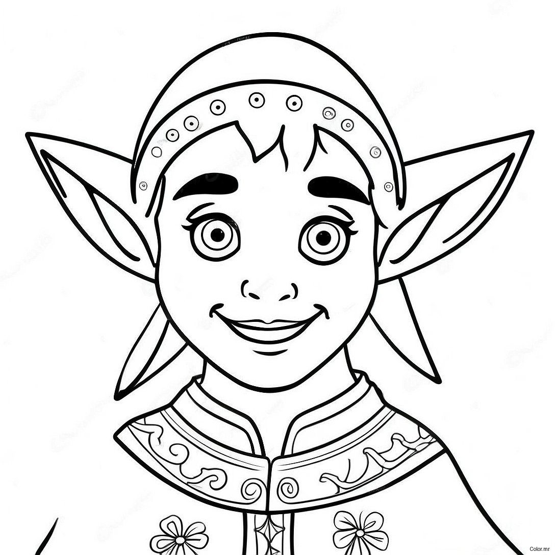 Pagina Para Colorear De Elfo Realista 11677 9563