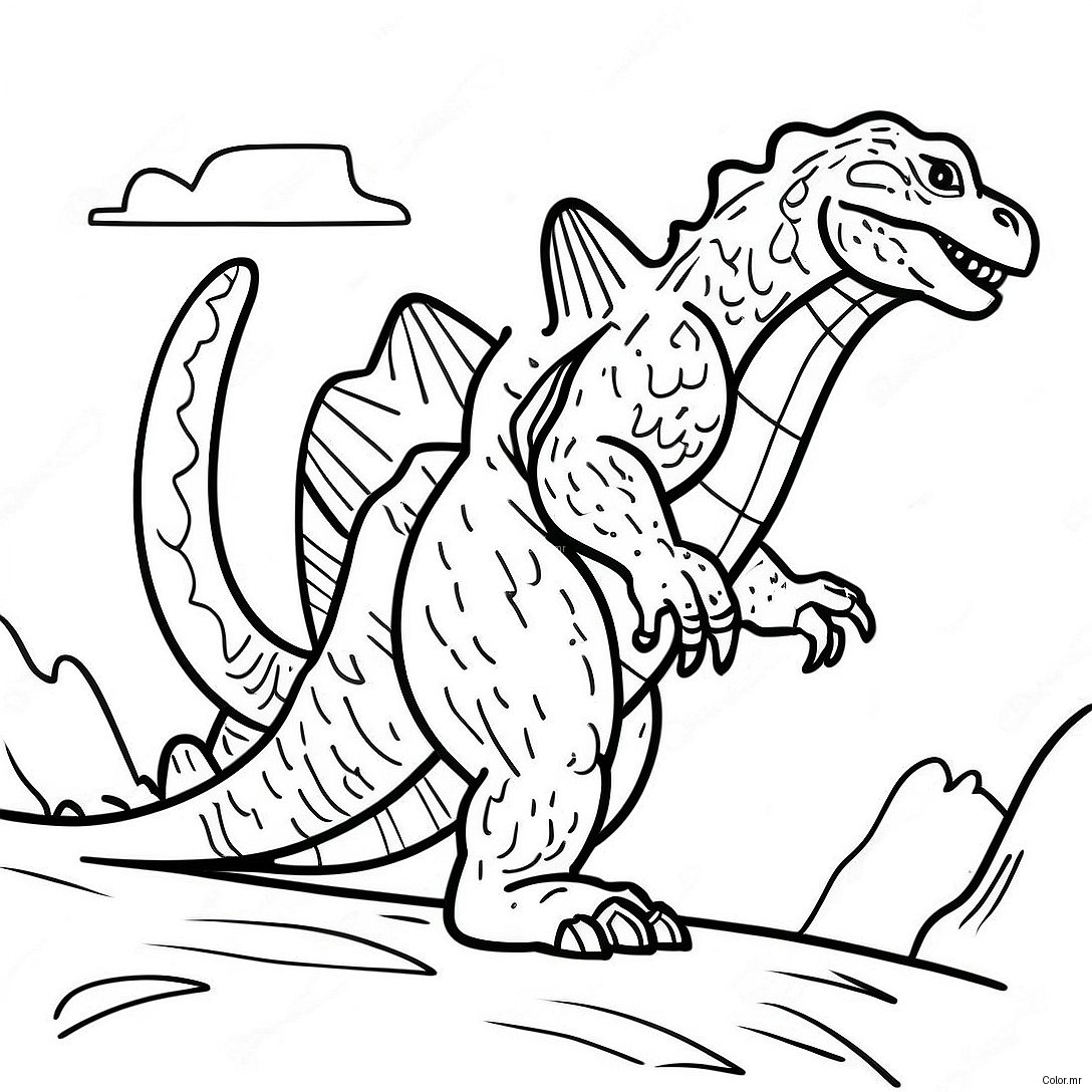 Pagina Para Colorear De Godzilla Realista 47513 39521