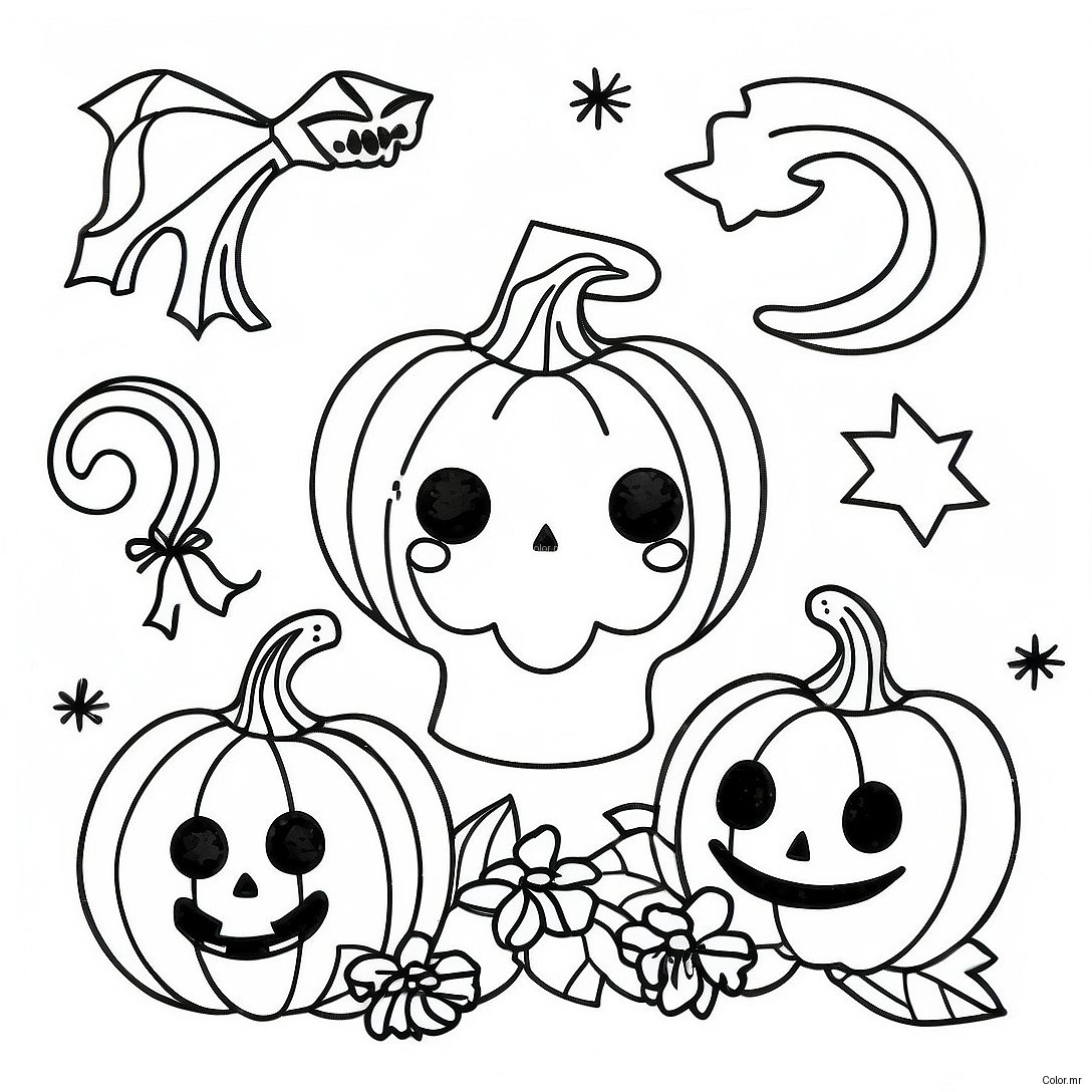 Pagina Para Colorear De Halloween Vintage 15499 13126