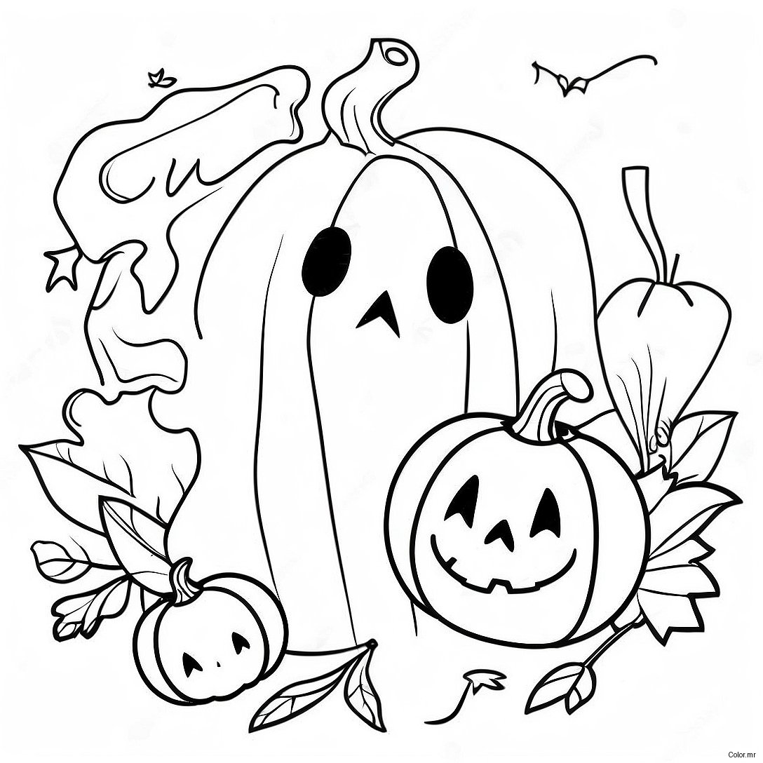Pagina Para Colorear De Halloween Vintage 15499 13127