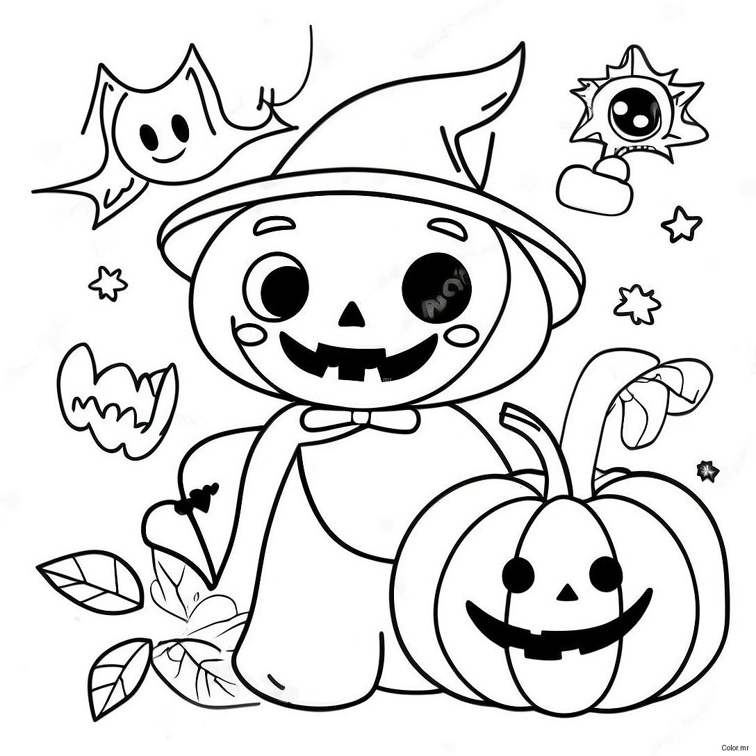 Pagina Para Colorear De Halloween Vintage 15499 13128