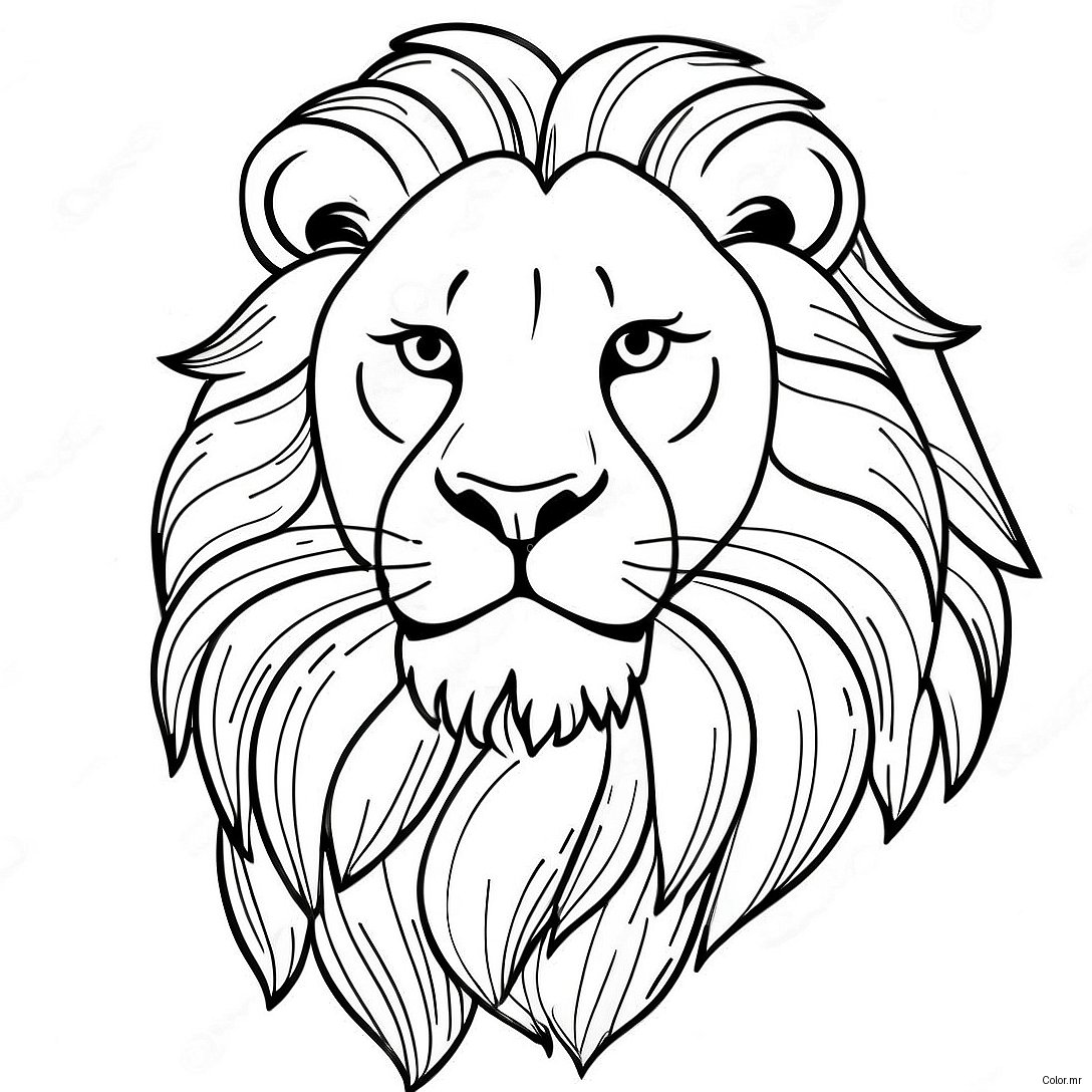 Pagina Para Colorear De Leon Realista 8365 6781
