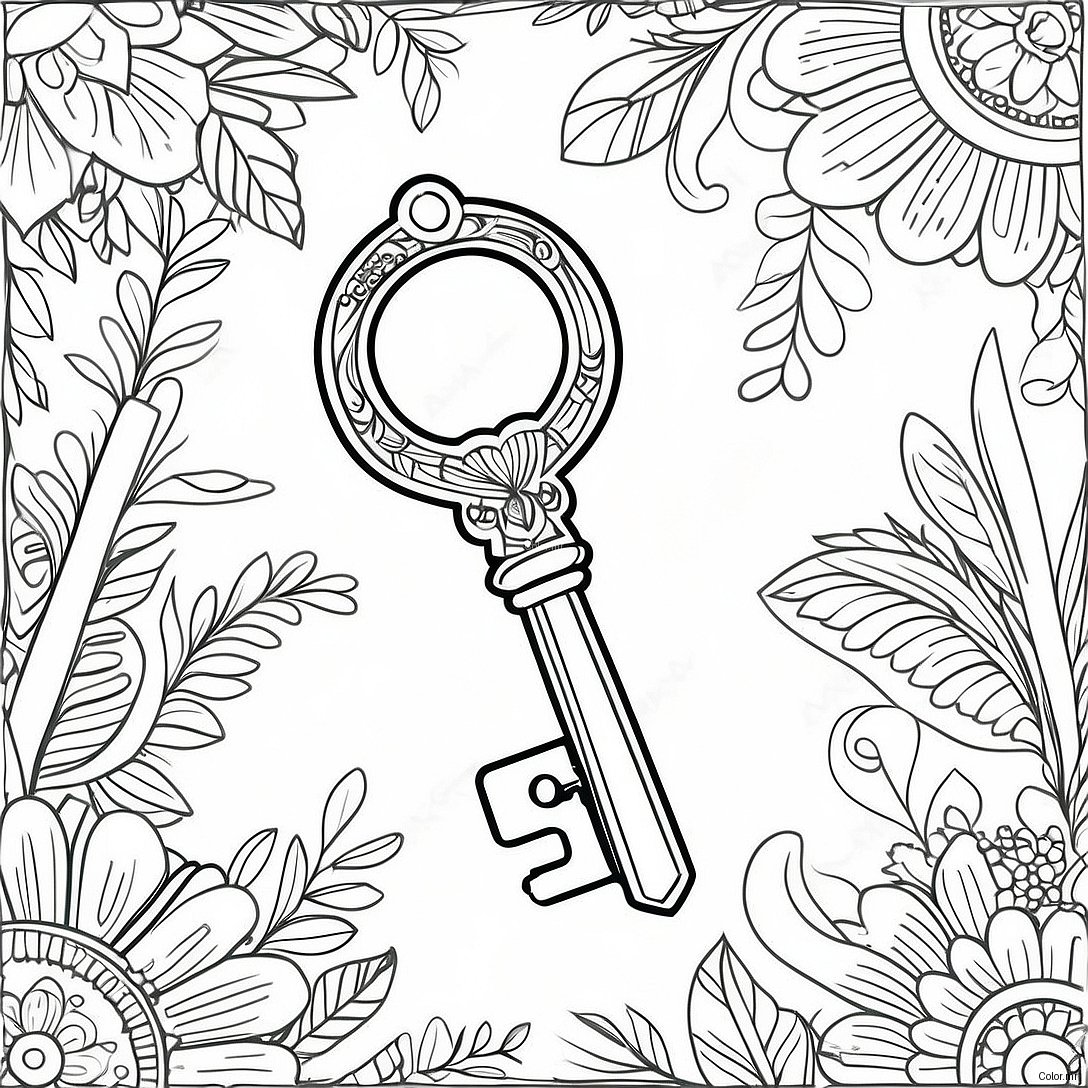 Pagina Para Colorear De Llave Vintage 59887 49706
