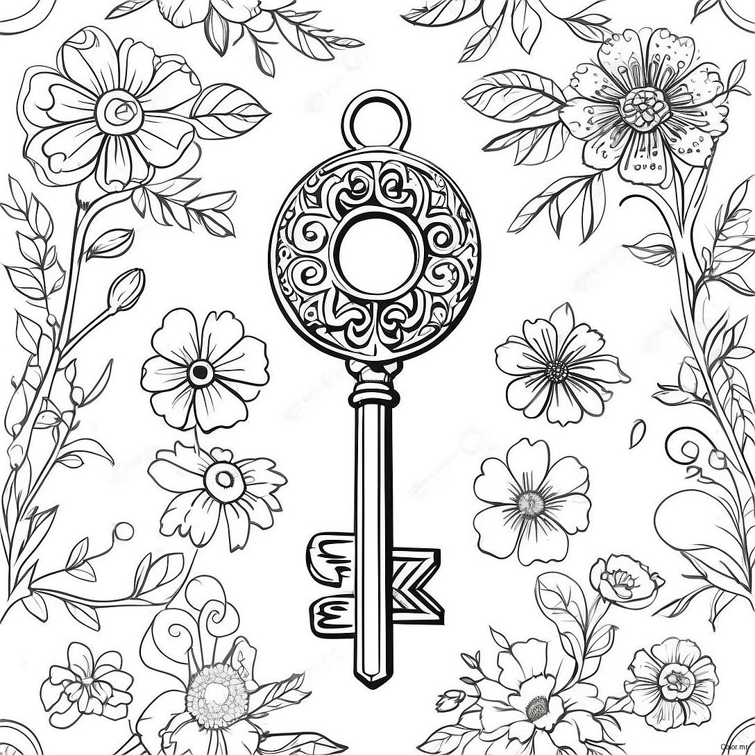 Pagina Para Colorear De Llave Vintage 59887 49707