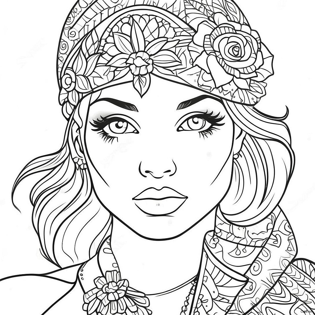Pagina Para Colorear De Moda Realista 38416 31940