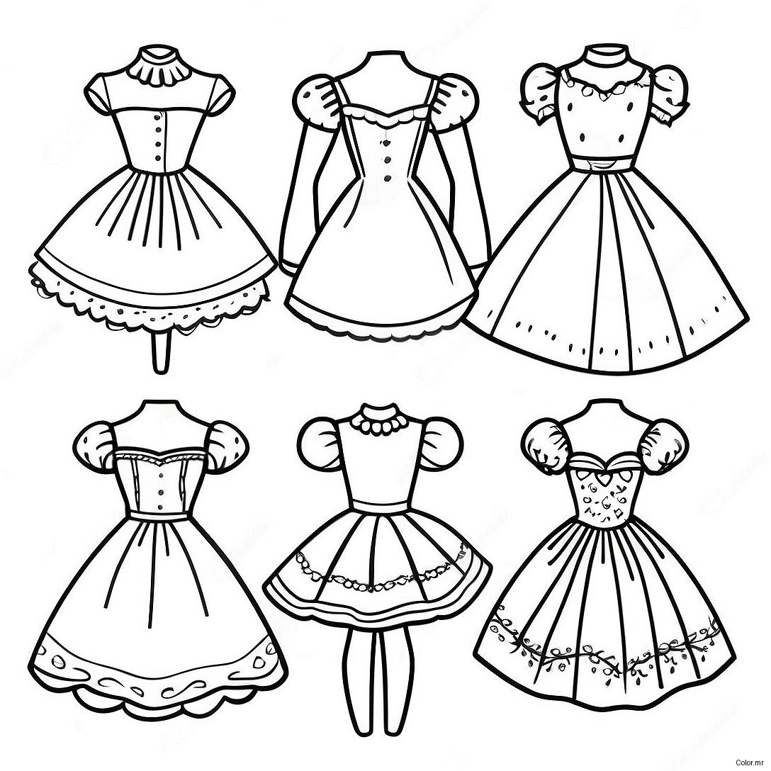 Pagina Para Colorear De Munecas De Papel Vintage 6165 4927