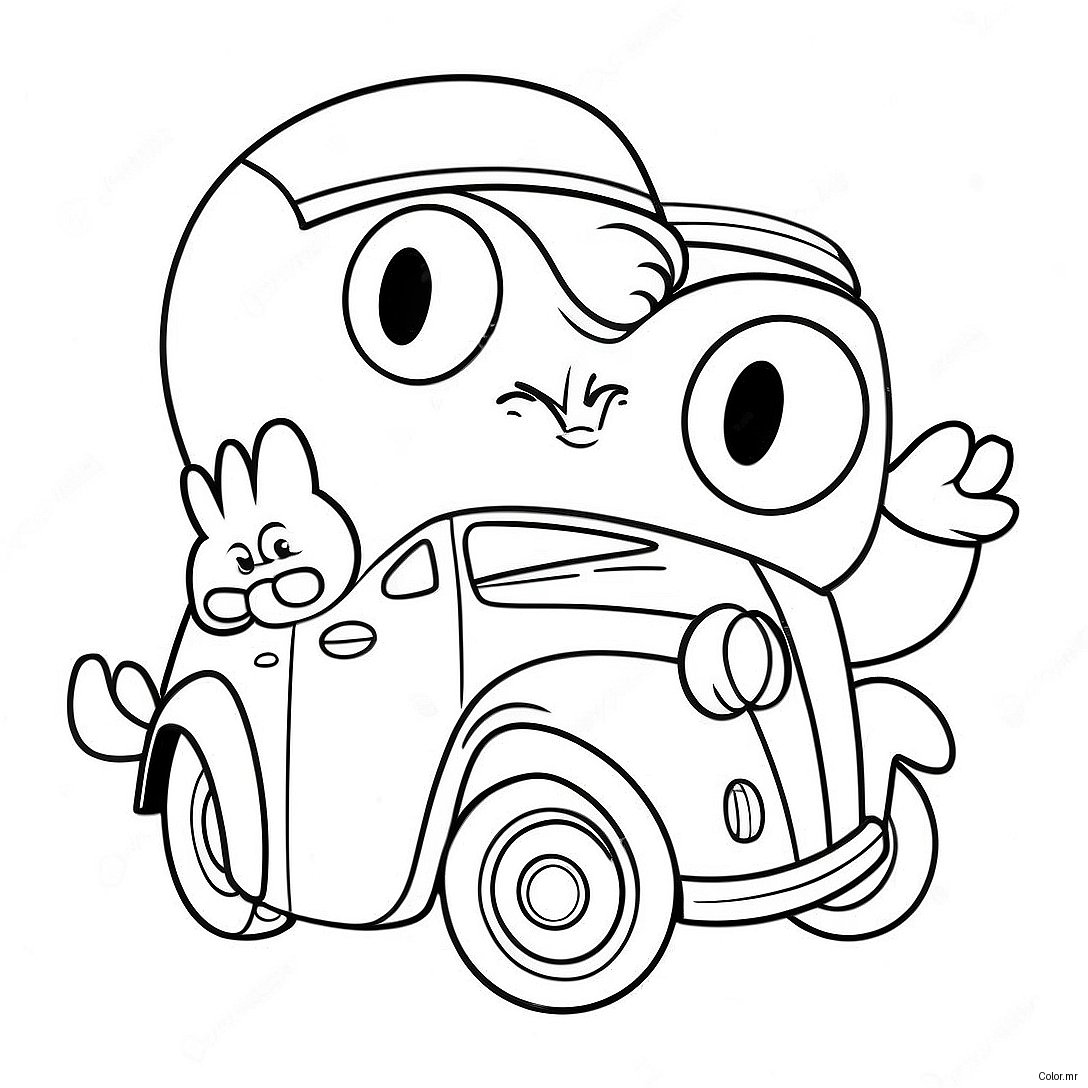 Pagina Para Colorear De Personajes De Dibujos Animados Vintage 74246 61270
