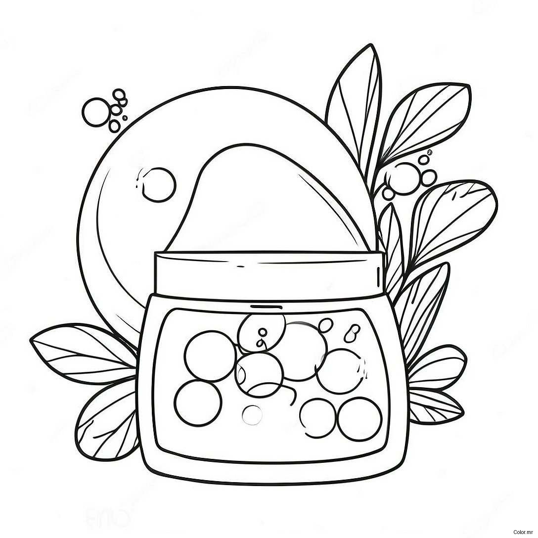 Pagina Para Colorear De Productos De Cuidado De La Piel Bubble 2391 1955