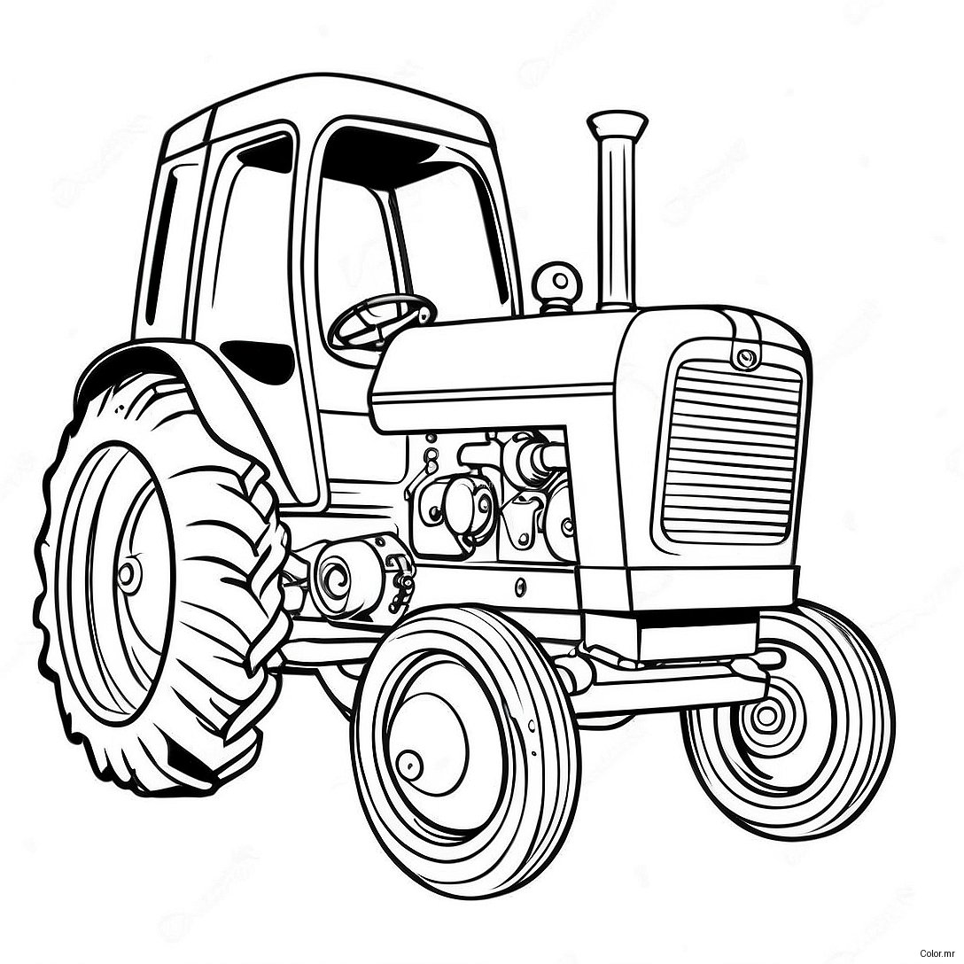 Pagina Para Colorear De Tractor Case Vintage 17004 14305