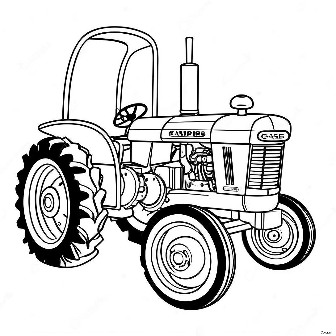 Pagina Para Colorear De Tractor Case Vintage 17004 14307
