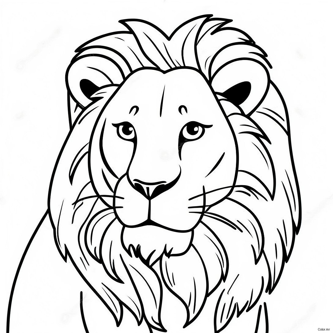 Pagina Para Colorear De Un Leon Realista 21532 19835
